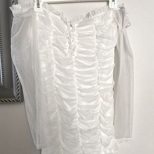 Maura Mesh White Dress🤍